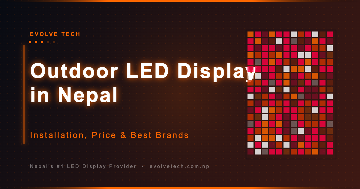 COB vs SMD LED display comparison Nepal